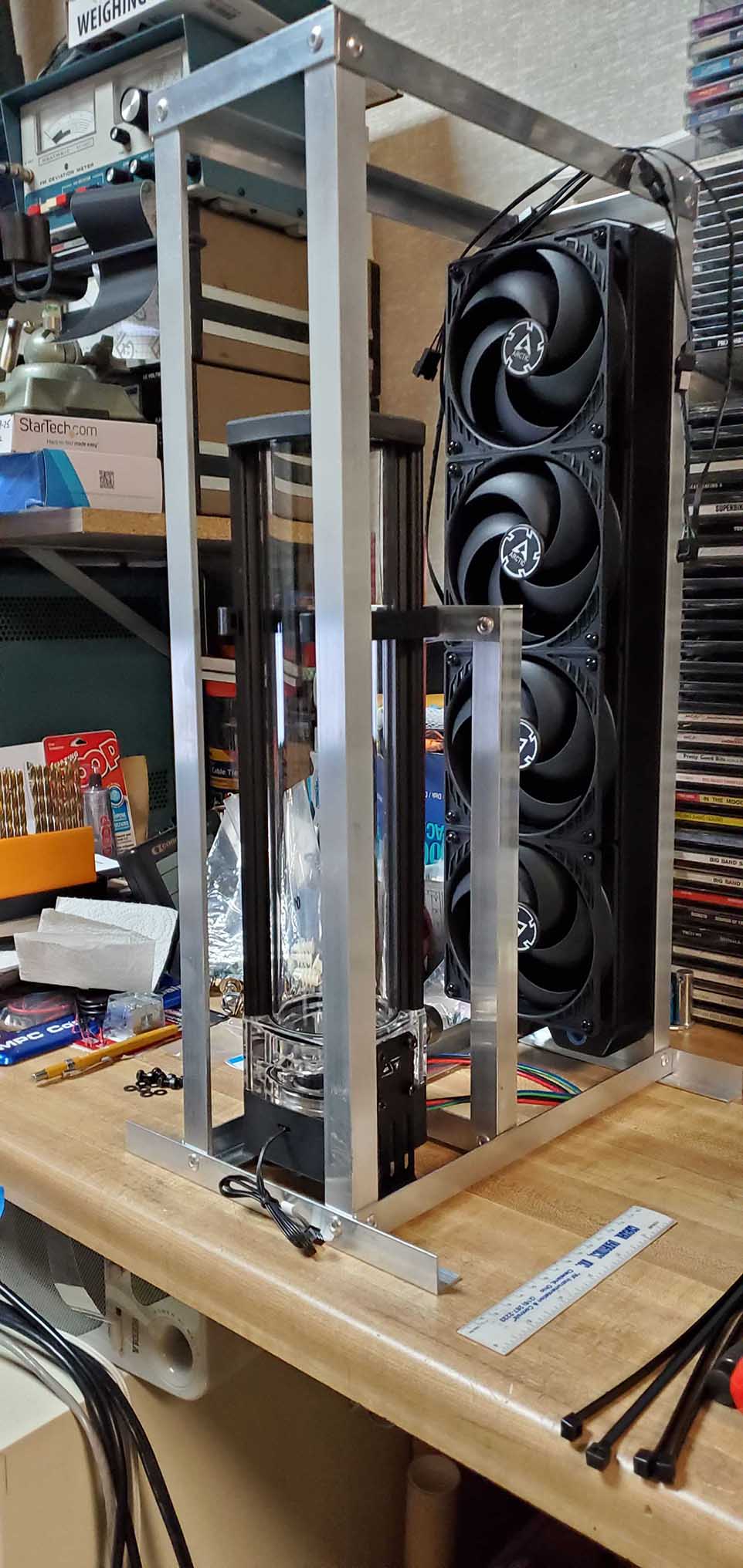 PC Water Cooler Frame  Build - Leg Stability