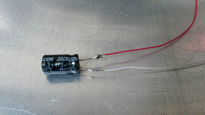 Preparing coupling capacitor for installation - MPC Computer Repairs