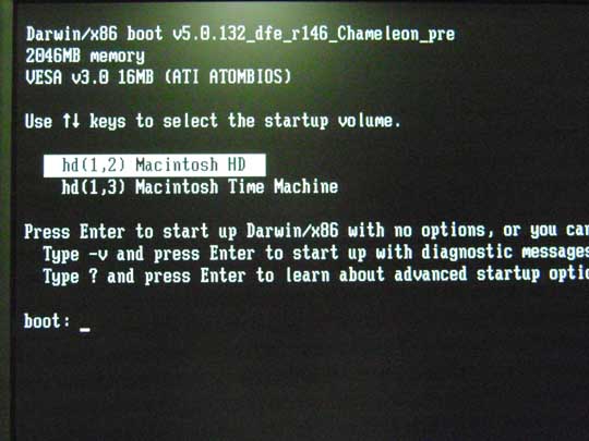 Highlighted Boot Partition