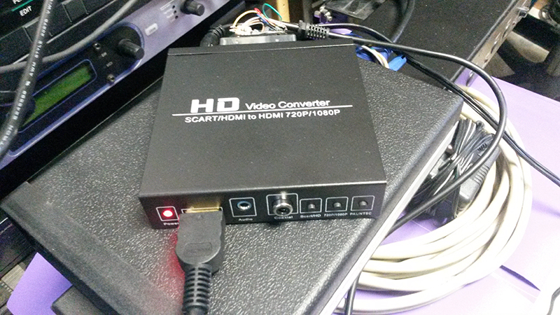 Upgrade Roland S-550 to LCD - MPC - Roland S-550 RGB conversion using a SCART converter